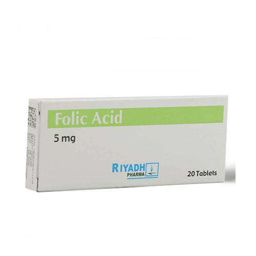 Folic Acid 5Mg 20Tab
