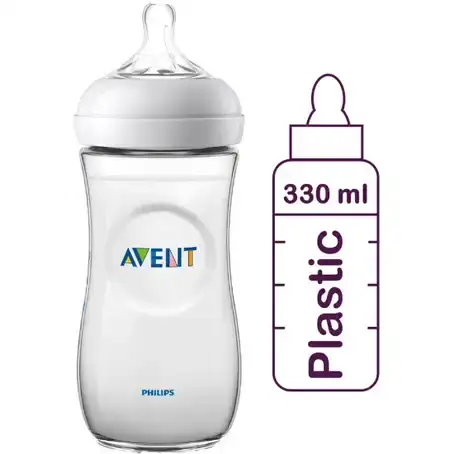 Avent Plastic Bottle Natural 330Ml 