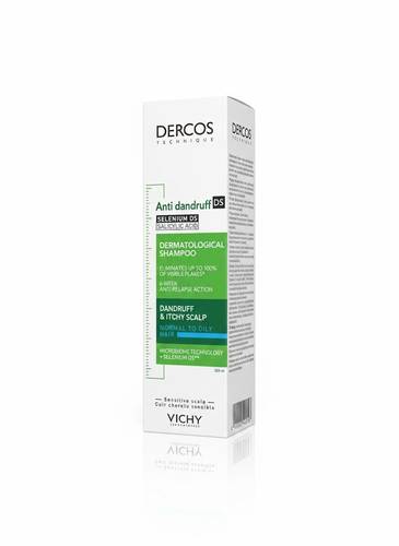 Vichy Dercos Shampoo For Dandruff And Itchy Scalp Normal To Oily Hair 200 Ml