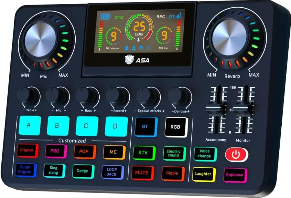 مكسر A15 مع شاشة رقمية PROFESSIONAL MIXER 