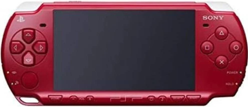 جهاز بي اس بي PSP معدل - احمر موديل 3000 