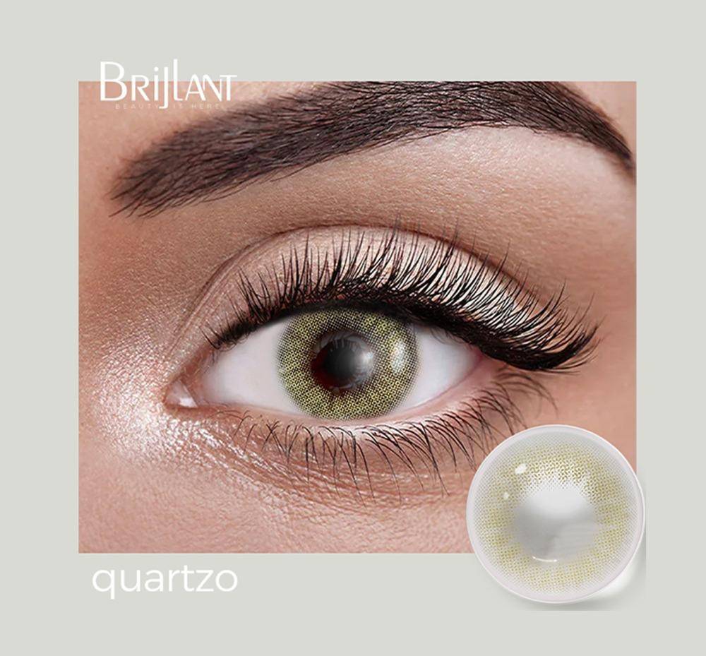 عدسة لاصقة ملونة - لون  Quartzo