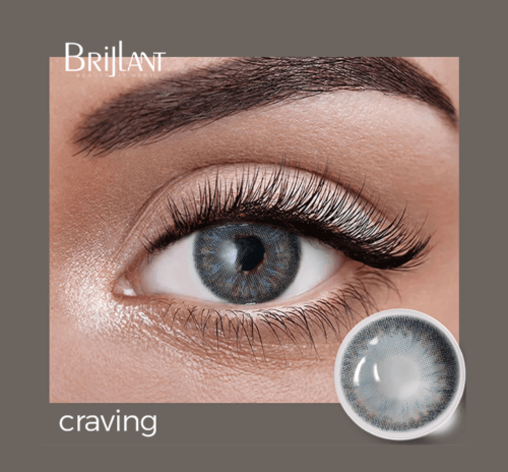 عدسة لاصقة ملونة - لون  Craving