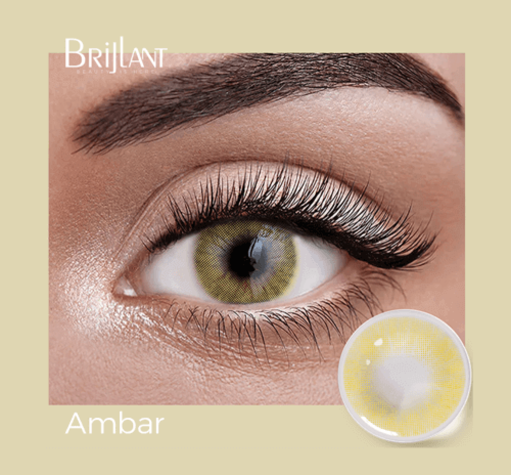 عدسة لاصقة ملونة - لون  Ambar