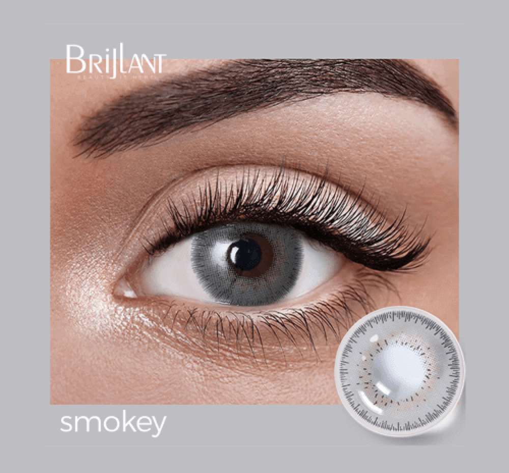 عدسة لاصقة ملونة - لون  Smokey