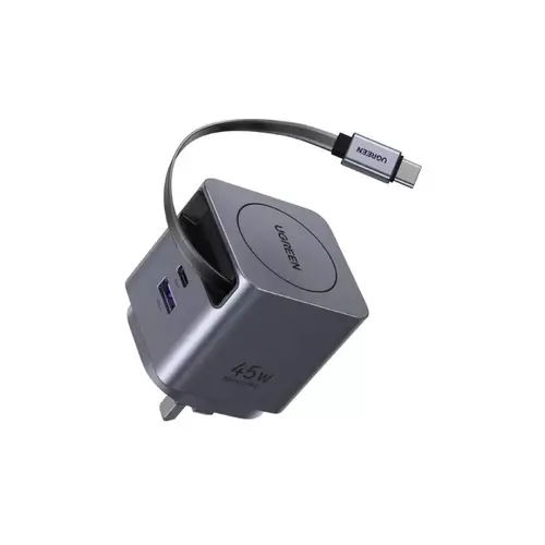 UGREEN Nexode Pro 45W GaN Fast Charger with Retractable Cable