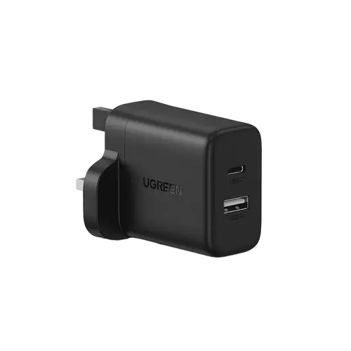 UGREEN 20W 2-Port Fast Charger (Black)