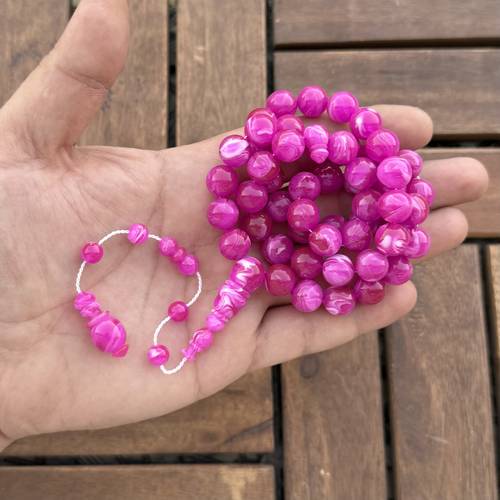 ما يسمى بكلايت (خامة مصنعة جديدة) عدد الخرز 51 مقاس 11ملي 