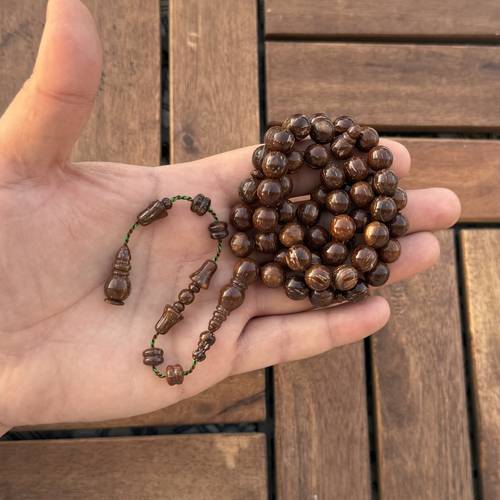 كوك سركالي (خامة طبيعية) عدد الخرز 51 مقاس الخرز 9.5ملي 
