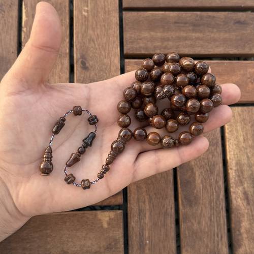كوك سركالي (خامة طبيعية) عدد الخرز 51 مقاس الخرز 10.5ملي 