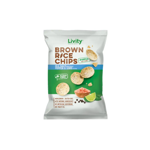 Livity Brown Rice Sea Salt , Paper & Lime 60g