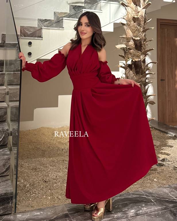 فستان ريماس أحمر - REMAS RED DRESS - XL