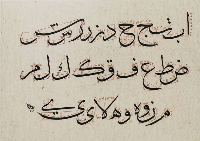 لوحة مفردات خط الثلث