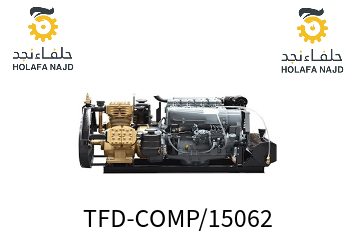 كمبريسور ديزل 2 راس مع ماكينة جديدة 