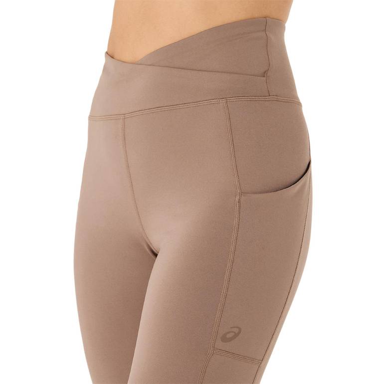 Asics-FLEX TIGHT TAUPE GREY بنطال نسائي - XL