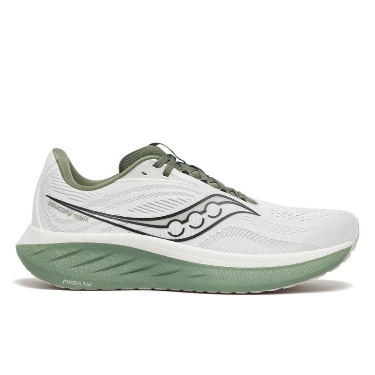 RIDE 18 WHITE/OLIVINE - 42.5