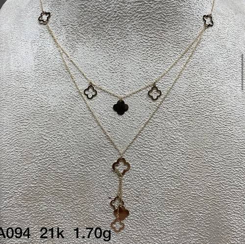 عقد ذهب عيار 21