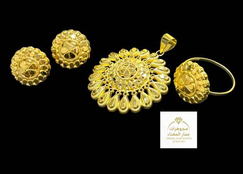 طقم جابر ذهب عيار 21