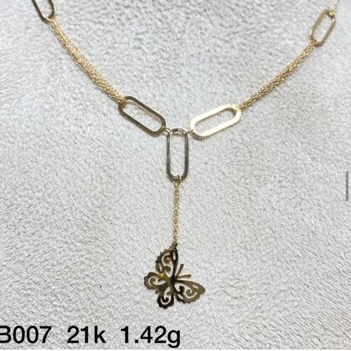 عقد ذهب عيار 21