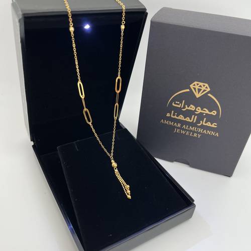 عقد ذهب عيار 21