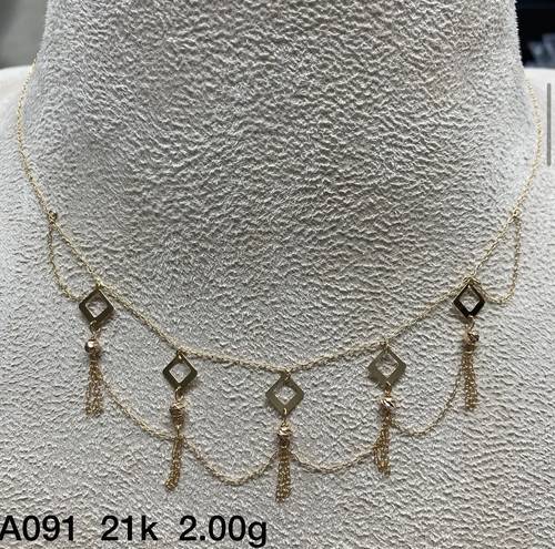 عقد ذهب عيار 21