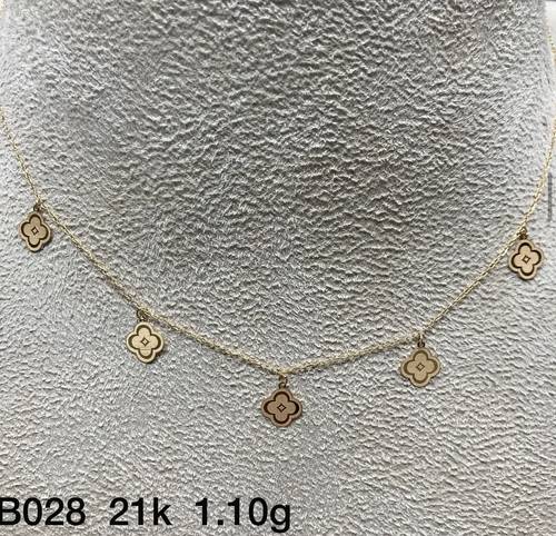 عقد ذهب عيار 21