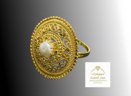 خاتم ذهب عيار 21