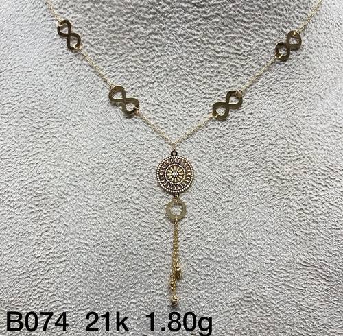 عقد ذهب عيار 21