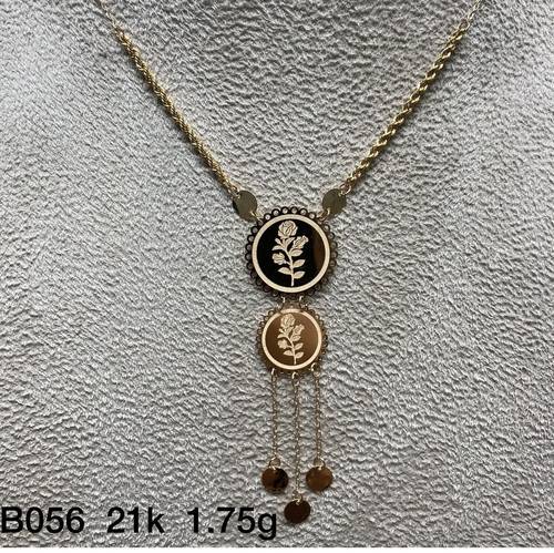 عقد ذهب عيار 21
