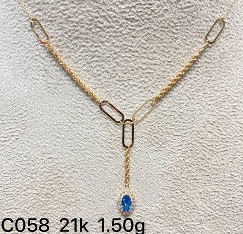 عقد ذهب عيار 21
