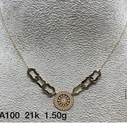 عقد ذهب عيار 21