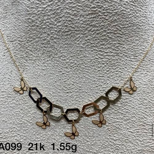 عقد ذهب عيار 21