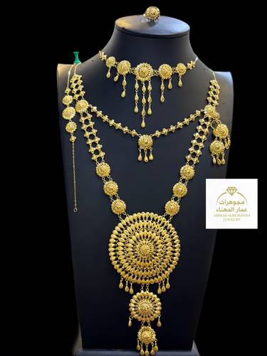 طقم جابر ذهب عيار 21