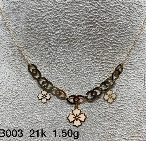 عقد ذهب عيار 21