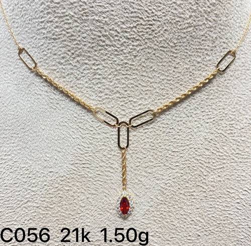 عقد ذهب عيار 21