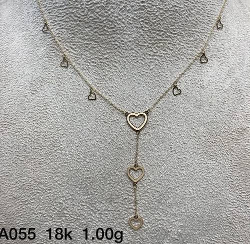 عقد ذهب عيار 18