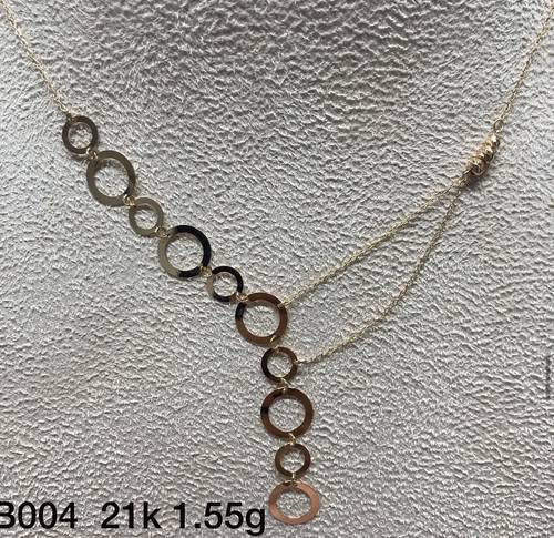عقد ذهب عيار 21