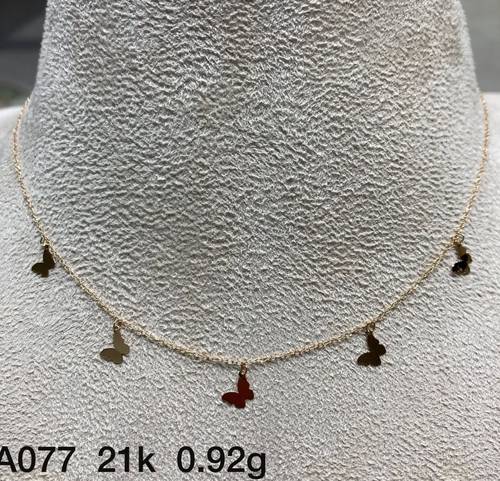 عقد ذهب عيار 21