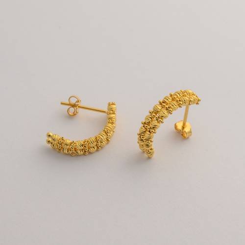 حلق ذهب عيار 21