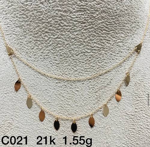 عقد ذهب عيار 21