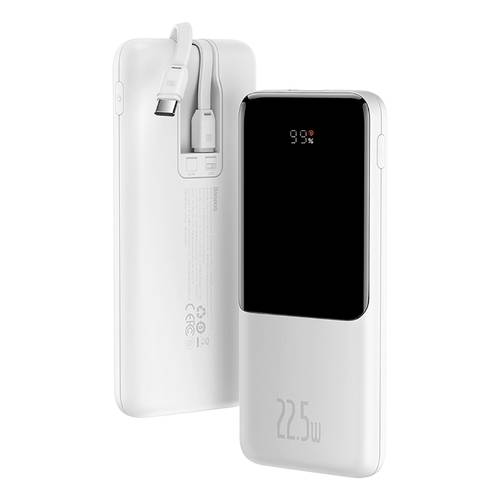 شاحن متنقل 10000mAh بيسوس 22.5 واط PD مزود بـ 2 كابل مدمج