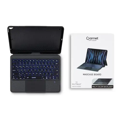 لوحة مفاتيح ذكية لاسلكية Garnet Magcase Board مع حافظة وماوس لمسي لجهاز آيباد 10.9