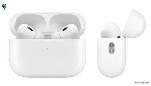 سماعة ابل ايربودز برو 2 بخاصية المغناطيس (ماق سيف) 2 Air Pods Pro  الجيل الثاني   ابيض 