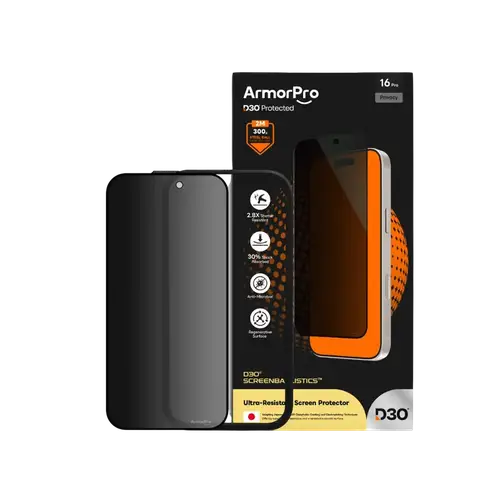 حماية شاشة خصوصية ايفون 17 برو ماكس ArmorPro مضادة للانعكاس