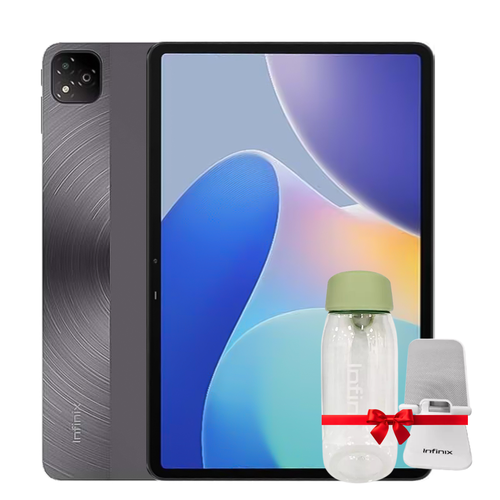 تابلت انفنكس XPad ذاكرة 256 جيجا 4=4 رام wifi رمادي مع مطارة+ستاند