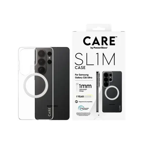 كفر حماية سامسونج S26 ألترا ماج سيف Slim من بانزر جلاس - شفاف