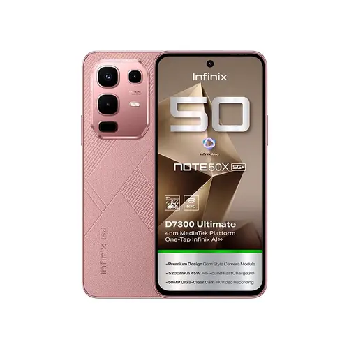 انفنكس Note 50X ذاكرة 256 جيجابايت 8 رام 5G وردي