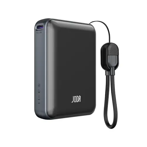 باور بانك 18000 مللي أمبير 22.5 واط مع كابل USB-C من جودا أسود