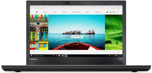 Renewed - ThinkPad T470 Laptop With 14-Inch Display, Intel Core i5 Processor/6th Gen/16GB RAM/256GB SSD /Intel HD Graphics English/Arabic  Black