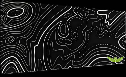 Black Mouse Pad with White Lines & Smooth Surface - Anti-Fray Stitched Edges